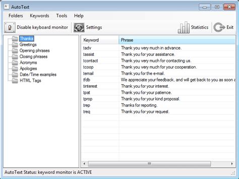 autotext windows 10.